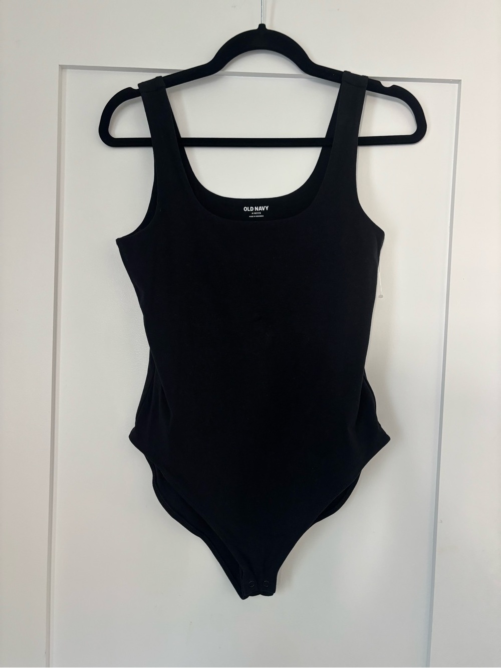 Old Navy Black Bodysuit Size Medium Petite New without tags